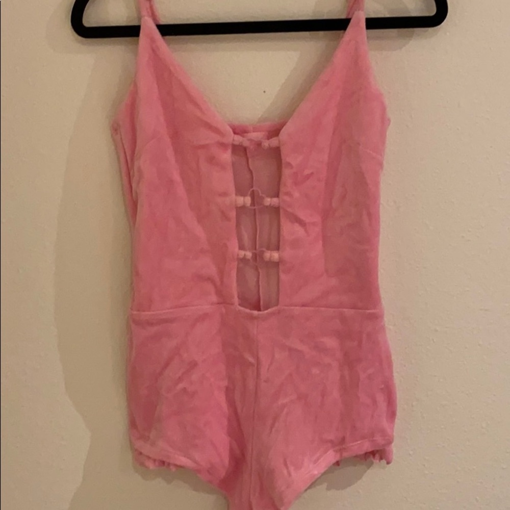 Light pink cheeky romper